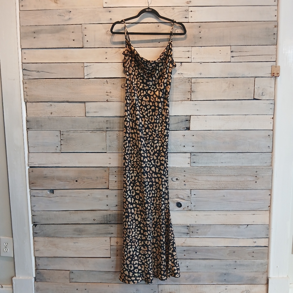 Forever 21 Leopard Maxi Slip Dress